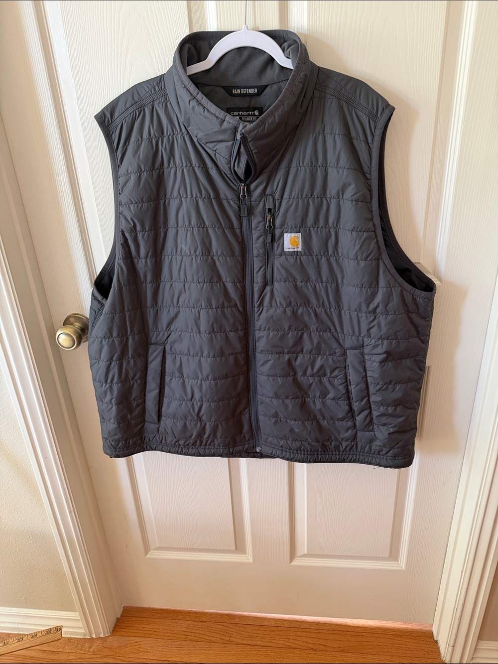 Carhartt Rain Defender Black Quilted Rain-Resistant Vest Sz 3XL